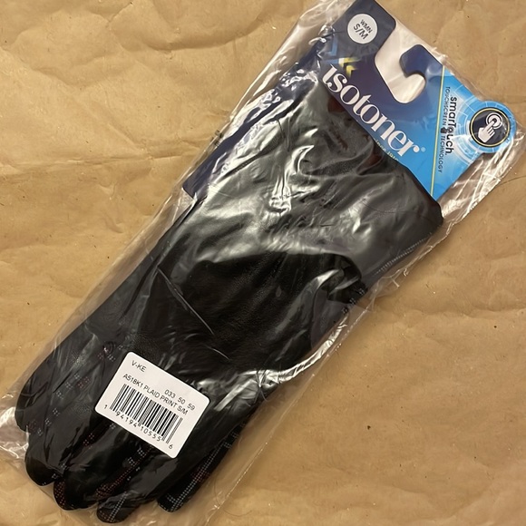 ✨ Host Pick! Ladies black and plaid gloves s/m with “smart touch” fingertips - Picture 2 of 3